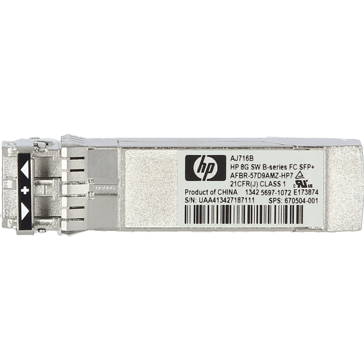 AJ716B 	HP 8Gb Shortwave B-series FC SFP+  670504-001