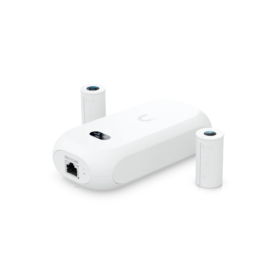 UniFi Protect AI Camera Interior 4K – Complete Kit (Hub + Wide-Angle Lens + 360 Lens + 2 Flush Mounts, PoE, AI Detection)