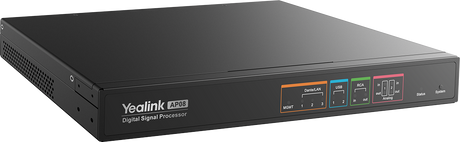 Procesador DSP Yealink AP08 con audio Dante 16x16, cancelación de ruido y eco, automatización inteligente y alimentación PoE+, ideal para salas de reuniones profesionales." - Gestion y Equipos (G&E)