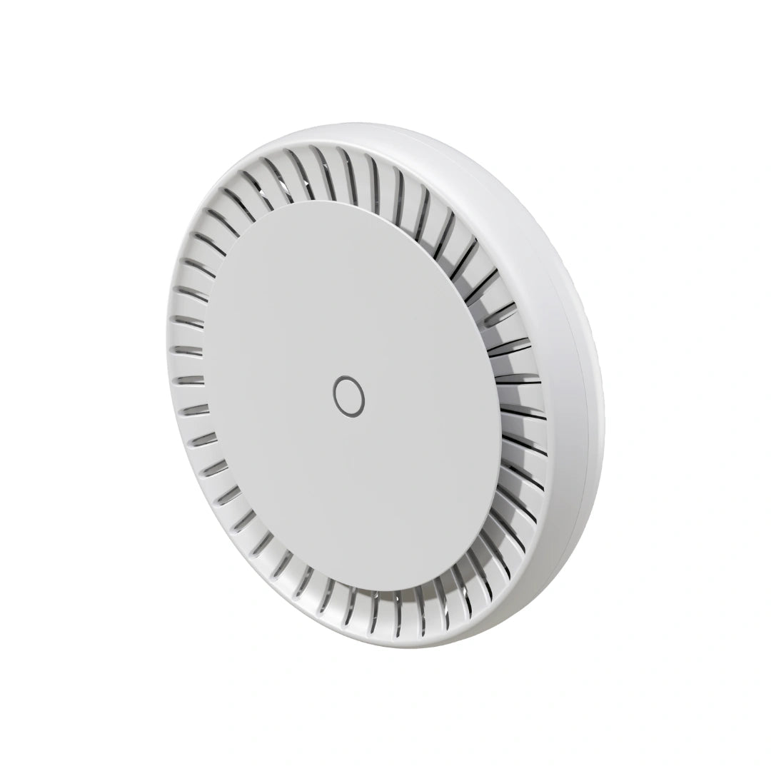 cAP LTE12 ax Wi-Fi 6 con módem LTE Cat12, 2 puertos Gigabit y PoE out. Solución indoor para cobertura inalámbrica y respaldo móvil.