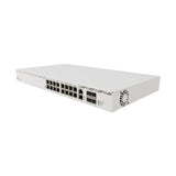 Switch rack 1U con 8 PoE af/at, 8 PoE bt, 4 SFP+ 10G y fuente 600W. Ideal para AP Wi-Fi 6/7, cámaras y equipos de alta potencia.