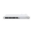 Switch rack 1U con 24 SFP+ 10G, 2 QSFP+ 40G y doble fuente redundante. Alta densidad para agregación y backbone de fibra.