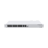 Switch rack 1U con 24 SFP+ 10G, 2 QSFP+ 40G y doble fuente redundante. Alta densidad para agregación y backbone de fibra.