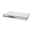 Switch rack 1U con puertos 50G, 200G y 400G QSFP, RouterOS L6, doble PSU y ventilación hot-swap para redes de data center.