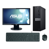 Dell Optiplex 7060 i7-8700, 8GB RAM, 512GB SSD, Windows 11 Pro + Monitor Asus VE208T 20" (Reacondicionado)