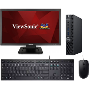 Mini PC Dell OptiPlex 3070 i7-8700T 8GB RAM 512GB SSD Windows 11 Pro + Monitor ViewSonic VG2439M-LED Full HD (Reacondicionado) - Gestion y Equipos (G&E)
