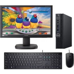 Mini PC Dell OptiPlex 3070 i7-9700T 8GB RAM 512GB SSD Windows 11 Pro + Monitor ViewSonic VG2236wm-LED Full HD 24" (Reacondicionado) - Gestion y Equipos (G&E)