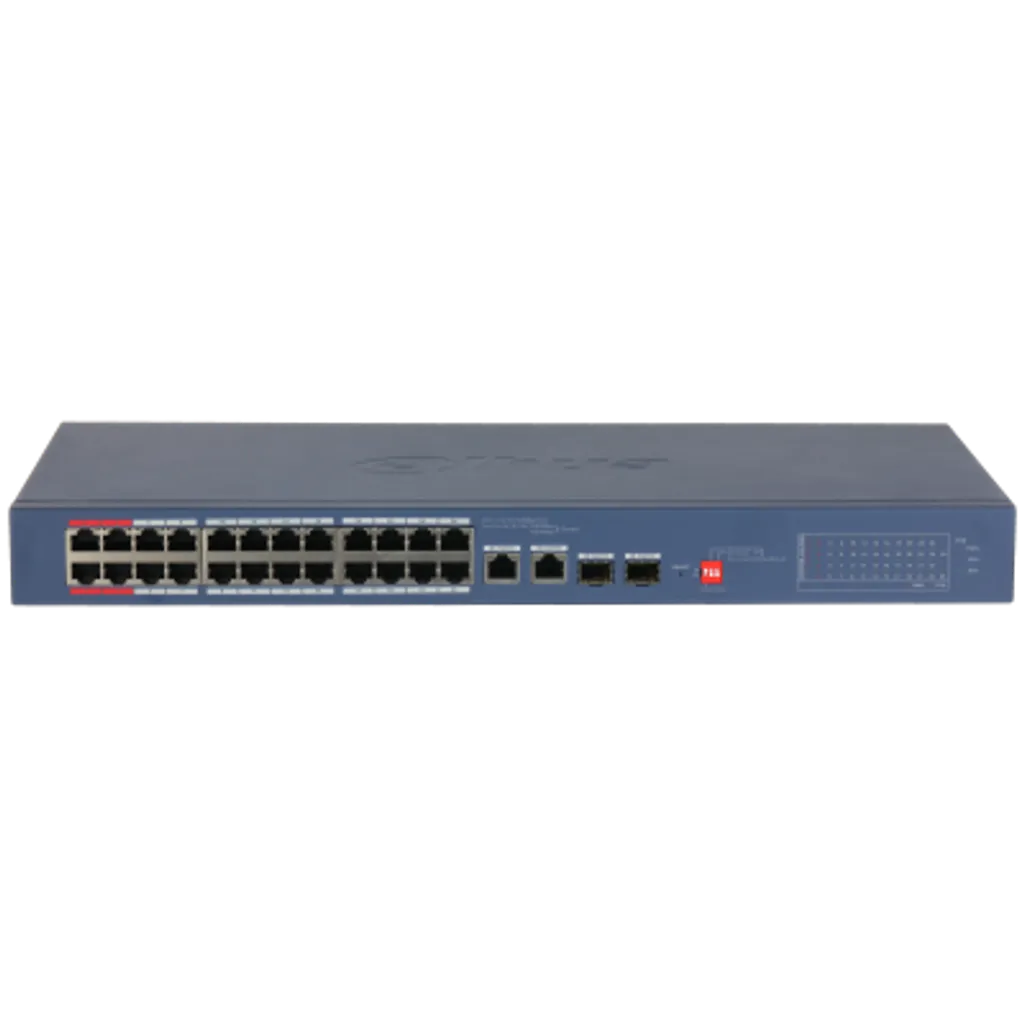 DH-CS4226-24ET-375-V2. 26-Port Cloud Managed Desktop Switch with 24-Port PoE