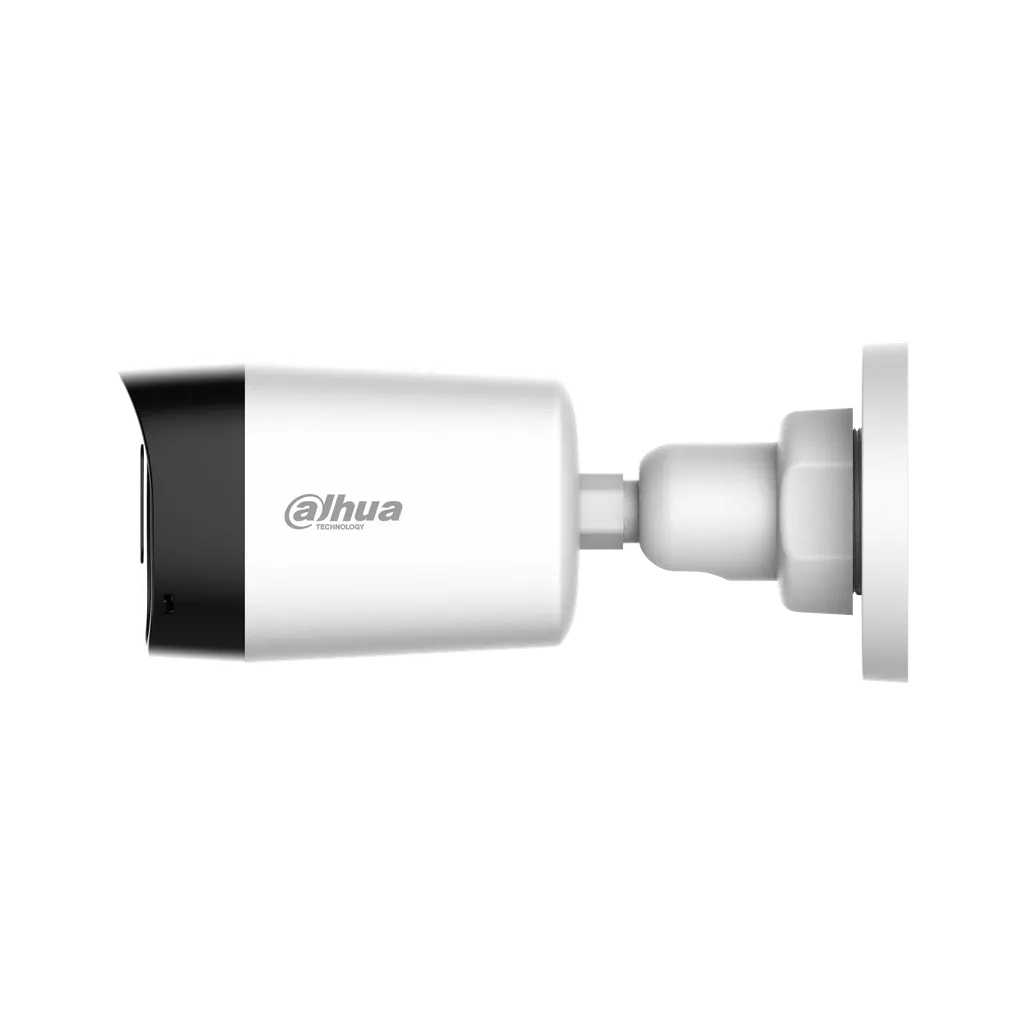 DH-HAC-HFW1500RLN-IL-A-0280B-S3-DIP. Camara HDCVI Dahua tipo Bullet de 5MP doble iluminacion con lente fijo de 2.8mm iluminacion maxima de 30m proyeccion IP67