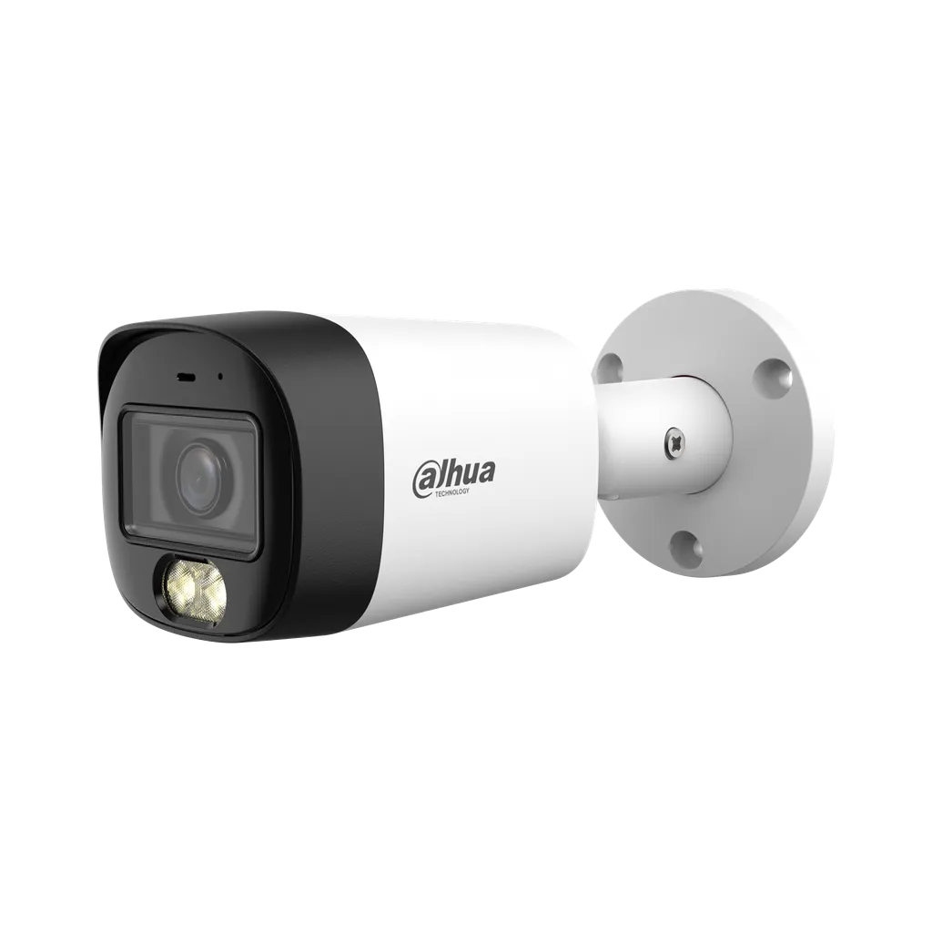 DH-HAC-HFW1500RMN-IL-A-0280B-S3-DIP.Camara HDCVI Dahua tipo Bullet de 5MP doble iluminacion con lente fijo de 2.8mm iluminacion maxima de 30m proyeccion IP67