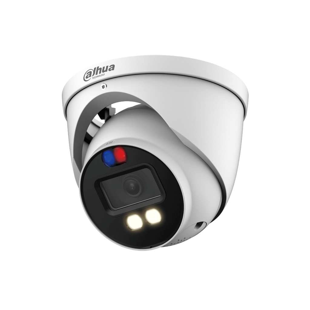DH-HAC-ME1239HN-A-PV-0280B-S2. Camara HDCVI eyeball Dahua 2MP lente fijo 2.8mm Active deterrence dob