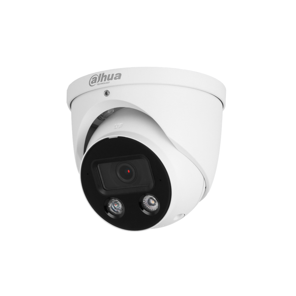 DH-IPC-HDW3449HP-AS-PV-0280B-S5. Camara IP Domo Dahua Active Deterrence WizSense 4MP Lente 2.8mm WDR