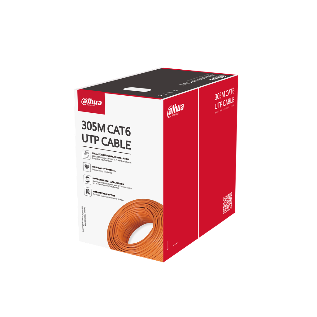 DH-PFM922I-6UN-C. Cable UTP Cat6 CE Dahua 23AWG aleacion Aluminio y cobre - Gestion y Equipos (G&E)