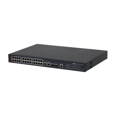 DH-PFS4226-24ET-240 Switch PoE 24 Puertos DAHUA - 240W total Hi-PoE Dahua.