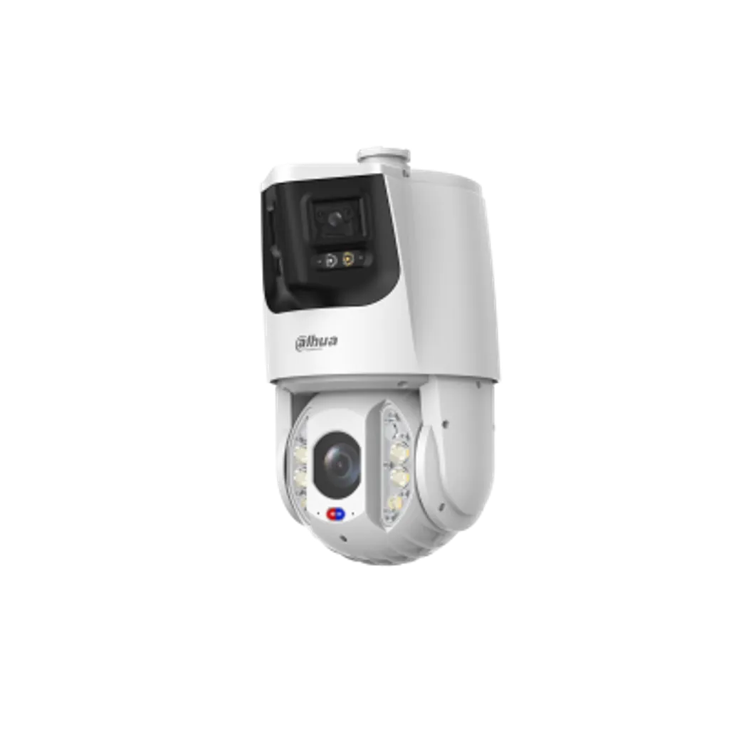 DH-SDT6E425-8P-MB-A-PV1-0280. Camara PTZ de red X-Spans de 8+4 MP con doble iluminacion inteligente y zoom optico de 25x, con funcion de disuasion activa