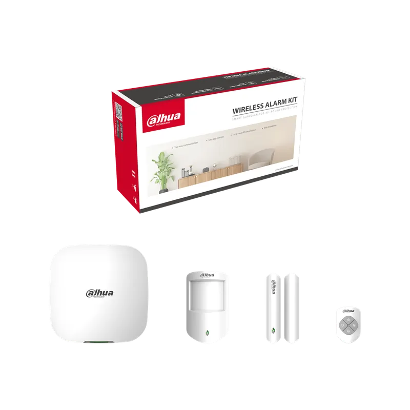 DHI-ART-ARC3000H-03-FW2-C. Kit Alarmas Inalambrica Dahua Red/Wifi/3G/4G Inc Sensor Magnetico y Llavero