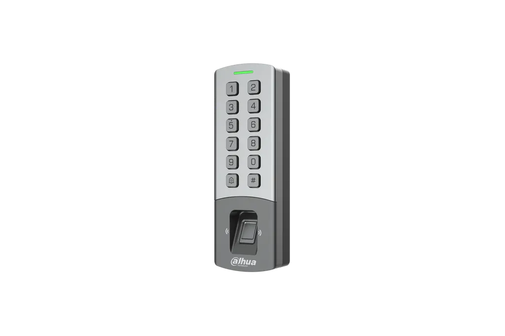 DHI-ASI1212M-W. Control Acceso Standalone Dahua Tarjeta Mifare Password Huella Red & Wifi 12v IP65 IK08