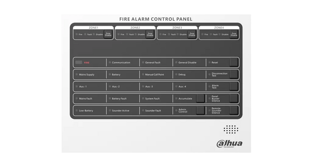 DHI-HY-C102-4. Panel Dahua de control de alarma contra incendios convencional Wisualarm - Gestion y Equipos (G&E)