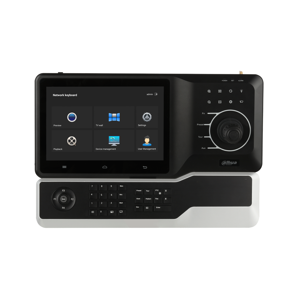 "DHI-NKB5200-F. Joystick Dahua pantalla tactic de 10.1"" Funciones PTZ compatible con DSS PRO incluye"