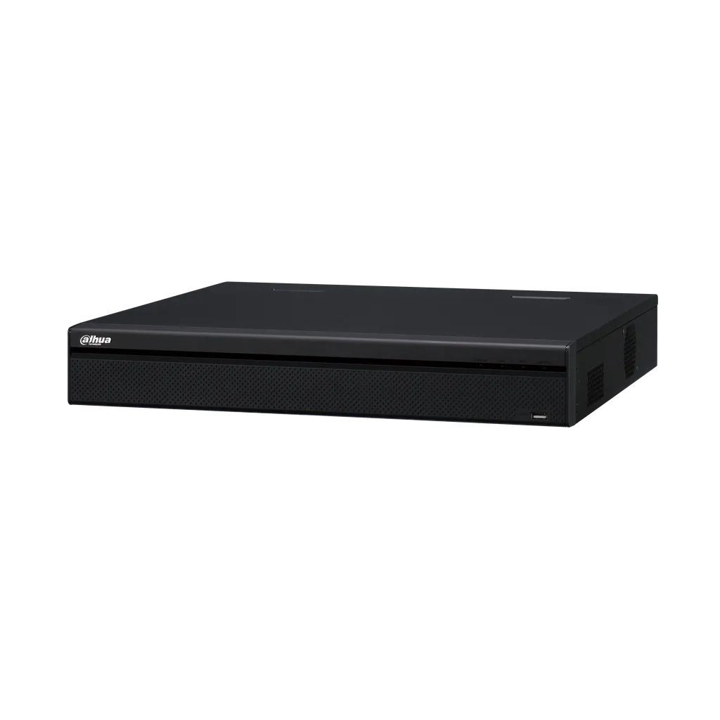 DHI-NVR5432-16P-4KS2E. NVR Dahua 32 canales con 16 puertos PoE soporta hasta 4 Discos Duros