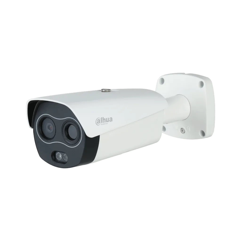 DHI-TPC-BF2241-TB7F8-DW-S2. Camara termica Dahua doble lente, lente termico de 7mm resolucion 256x192 y lente optico de 8mm resolucion 4MP IA (IVS, Deteccion de calor, Puntos frios/calientes, etc)