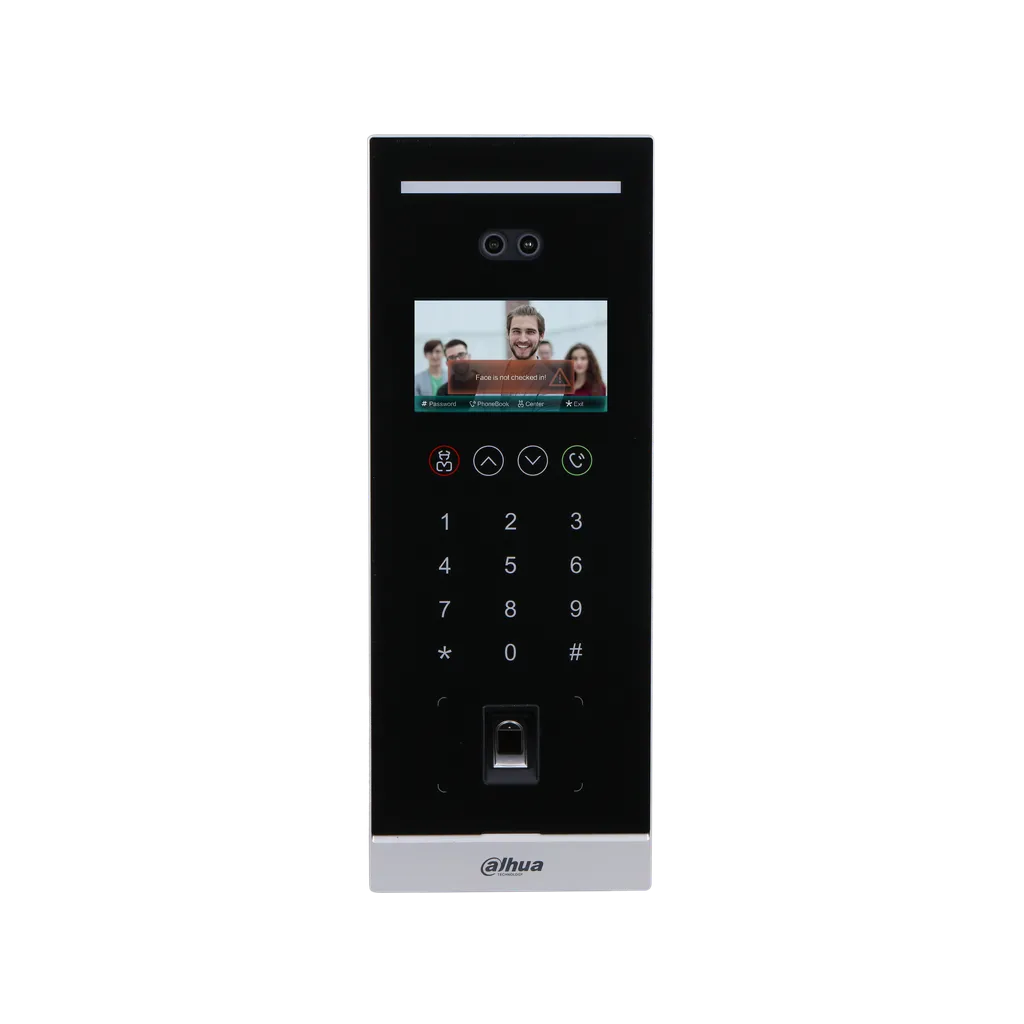DHI-VTO6541H. Control de entrada Dahua 2MP para Calle IP con Reconocimiento Facial Tarjeta y Huella WDR - Gestion y Equipos (G&E)