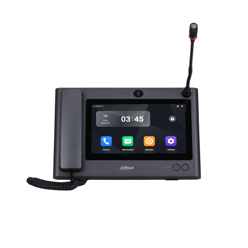 "DHI-VTS8A40B-CG. Estacion maestra conserjeria pantalla 10"" Android 11 audio vidireccional por altavo"