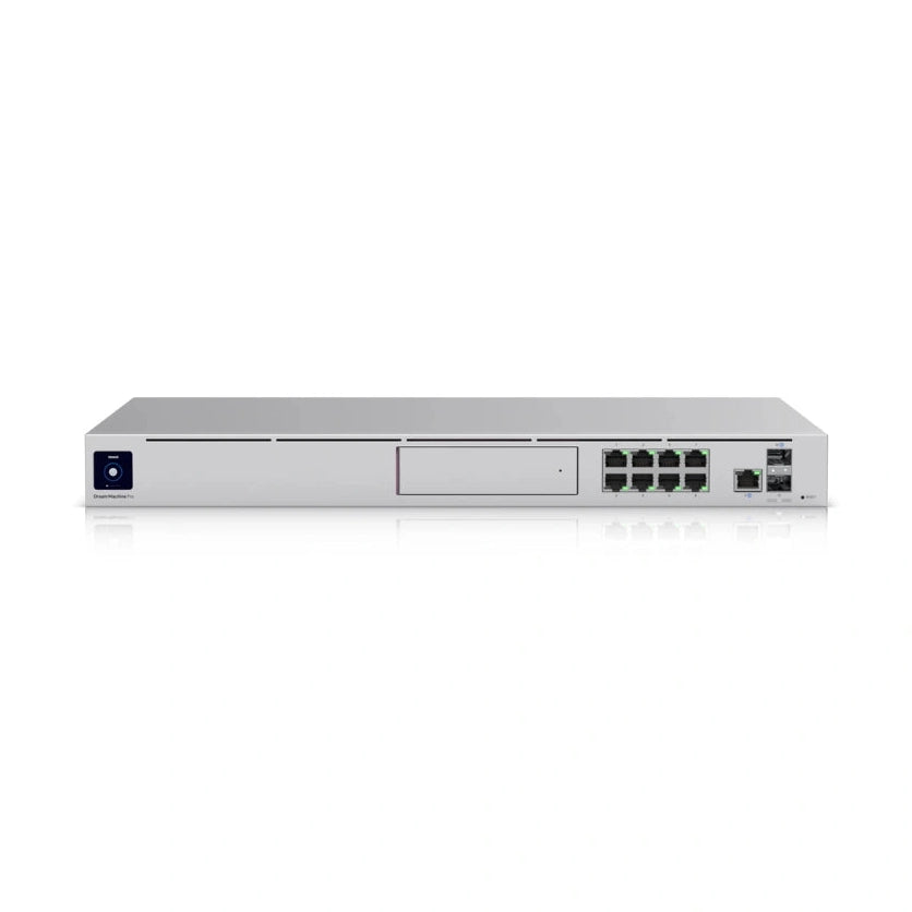 UniFi Firewall Multi-WAN (2) SFP+ 10GbE (9)GbE UniFi Full Stack (Suporte-1-Storage 3.5HDD) Req: Cable Server 3200