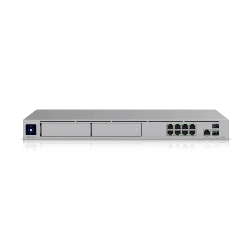 UniFi Firewall Multi-WAN (2) SFP+ 10GbE (8)GbE (1) 2.5GbE WAN UniFi Full Stack (Soporte-2-Storage 3.5HDD Req: Cable Server 3200