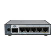 Router hEX S 2025 con CPU dual-core 950MHz, 512MB RAM, 5 Gigabit, SFP 2.5G, USB y RouterOS v7 L4 para redes flexibles.