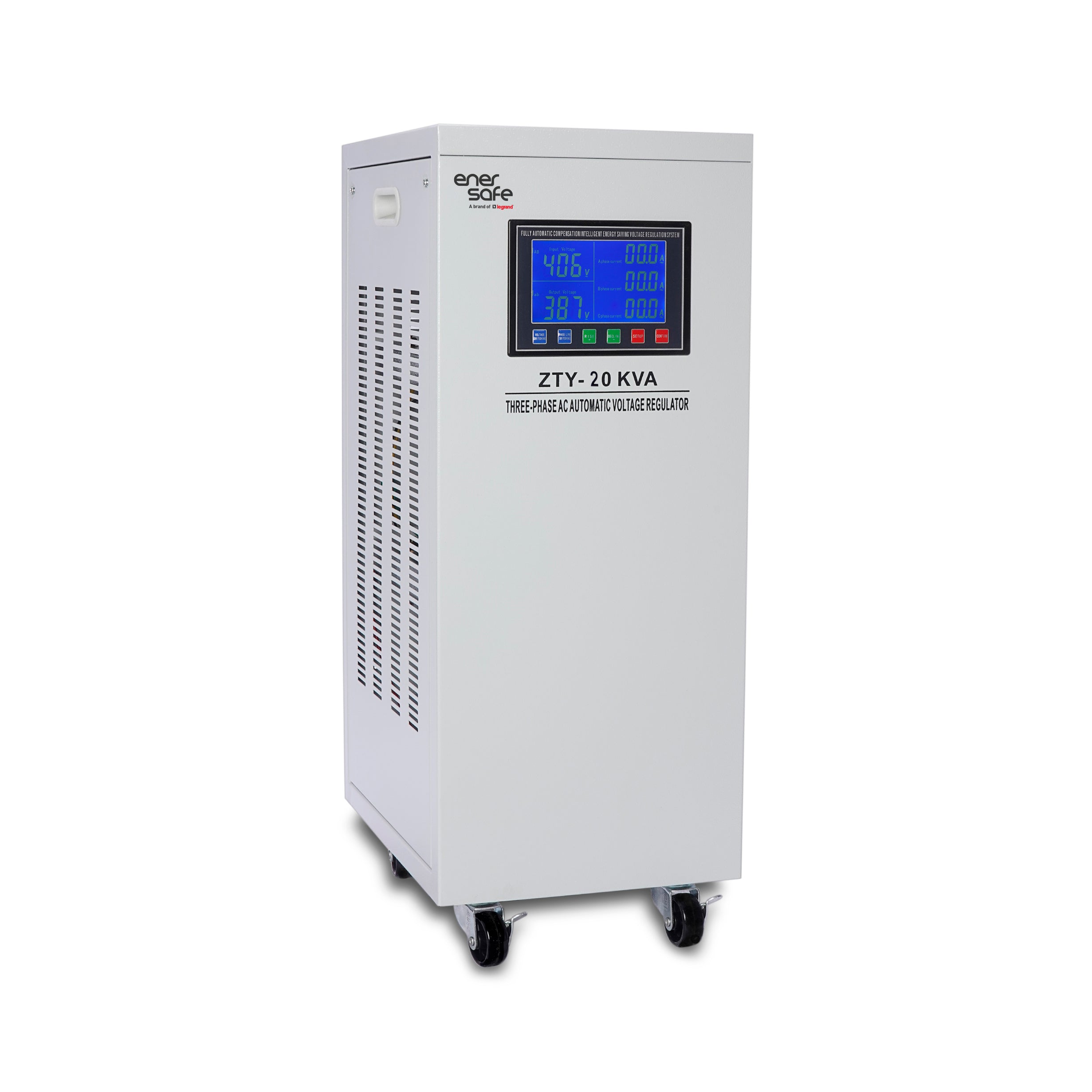 EVTRI20KVA Enersafe Estabilizador de Voltaje 20 kVA Trifasico ZTY-20KVA