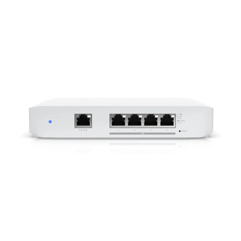 UniFi SWITCH 5Ports: (1)GbE PoE+ INPUT (4)10 GbE Req: Cable Trebol-C5 modelo 1163