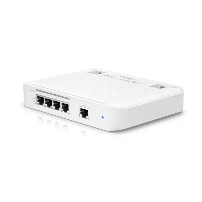 UniFi SWITCH 5Ports: (1)GbE PoE+ INPUT (4)10 GbE Req: Cable Trebol-C5 modelo 1163