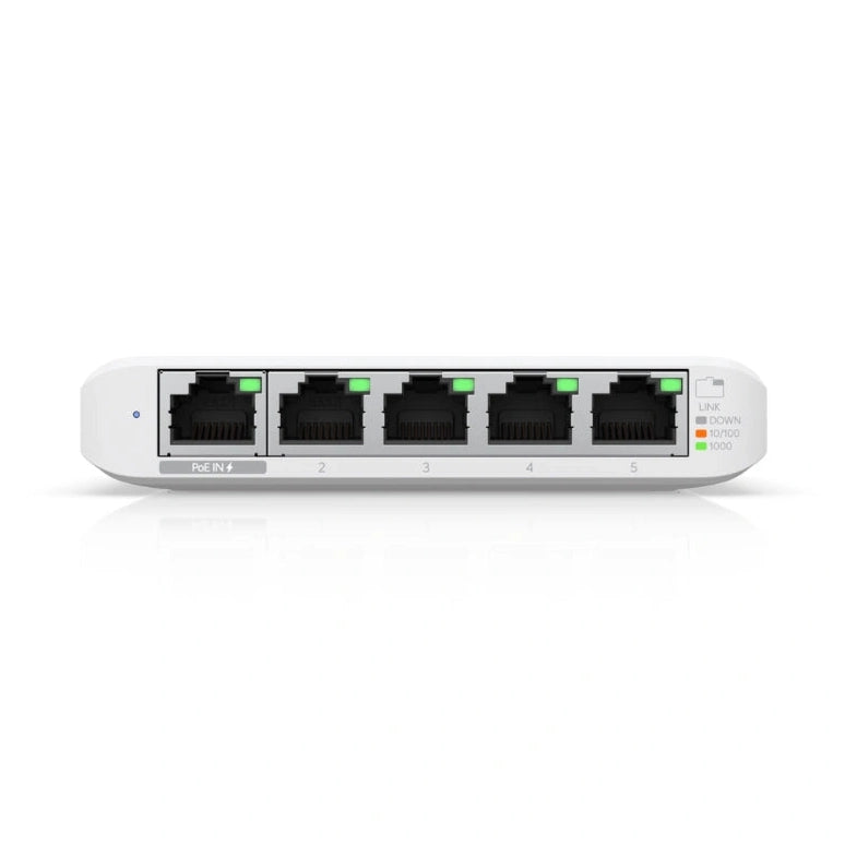 UniFi SWITCH 5Ports: (1)GbE PoE INPUT (4)GbE Req: Adaptdador