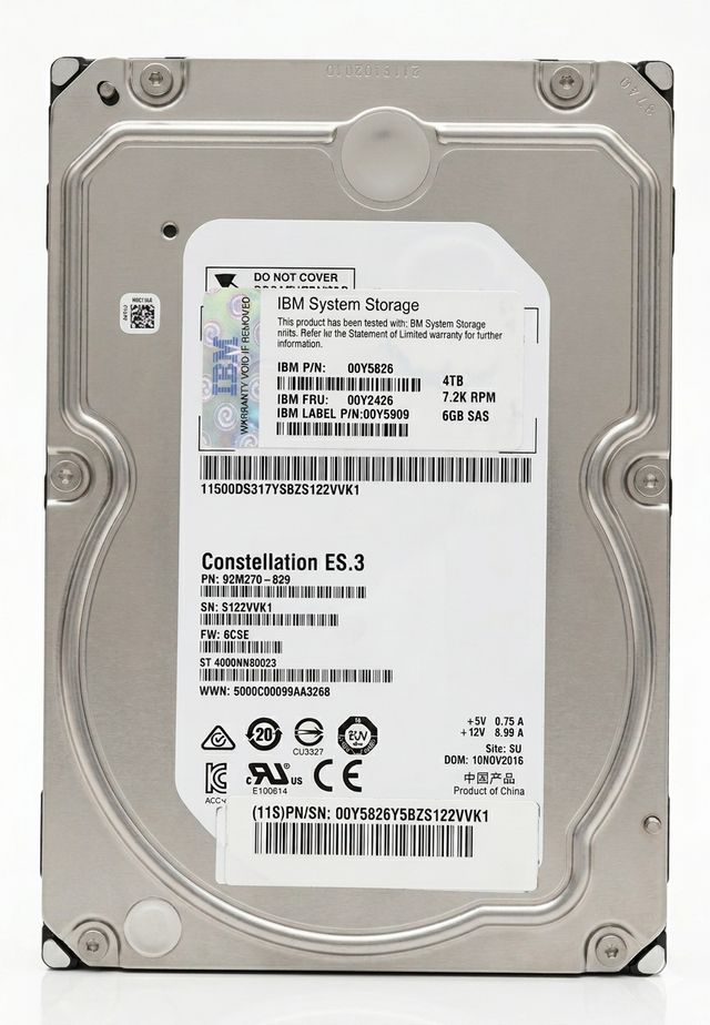 00Y5826 IBM 4TB 7.2K 3.5 6G SAS HDD - Gestion y Equipos (G&E)