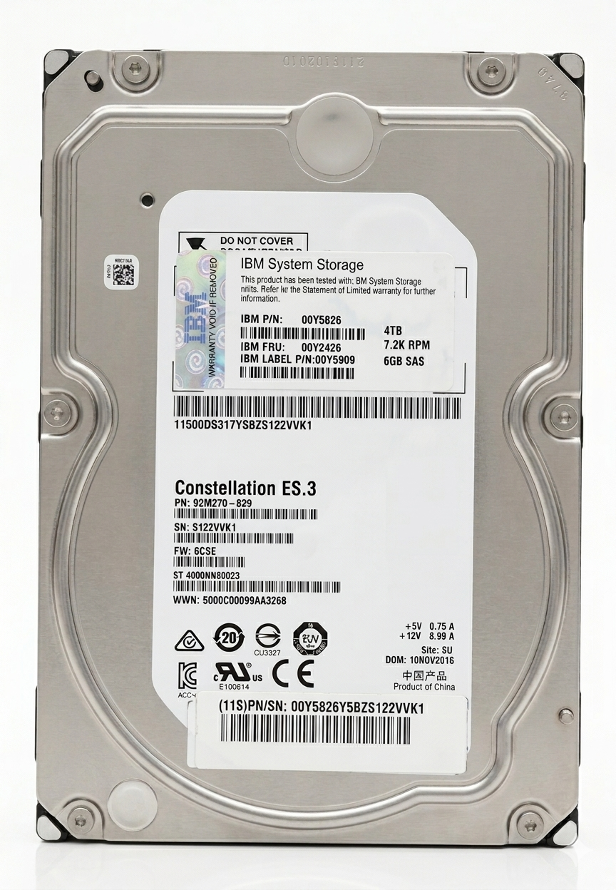 00Y5826 IBM 4TB 7.2K 3.5 6G SAS HDD 00Y2426