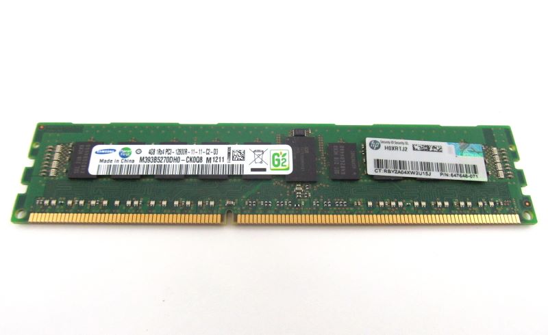 664689-001 HP 4GB PC3-12800R DDR3-1600 MEMORY 647895-B21