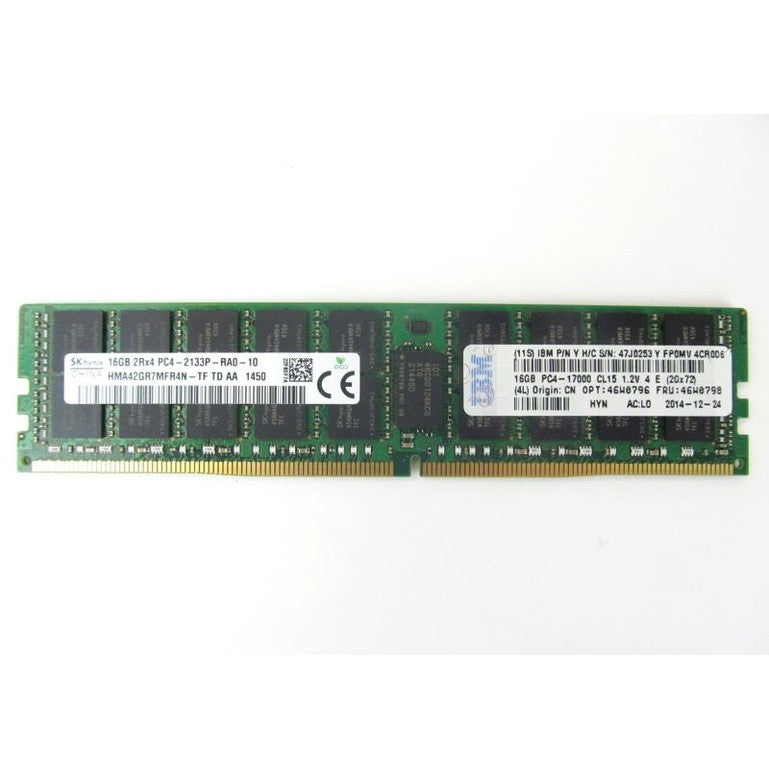47J0253 IBM 16GB 2RX4 PC4-2133P ECC Memory (Reacondicionado)