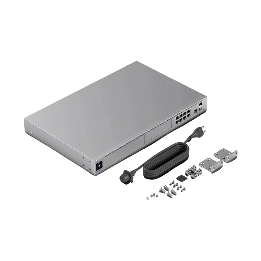 UniFi Firewall Multi-WAN (2) SFP+ 10GbE (9)GbE UniFi Full Stack (Suporte-1-Storage 3.5HDD) Req: Cable Server 3200