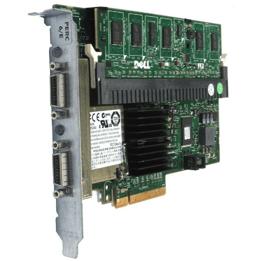 J155F Dell PERC 6/e ZM PCIe-x8 FH 9G, 11G EXT Controladora (Reacondicionada)