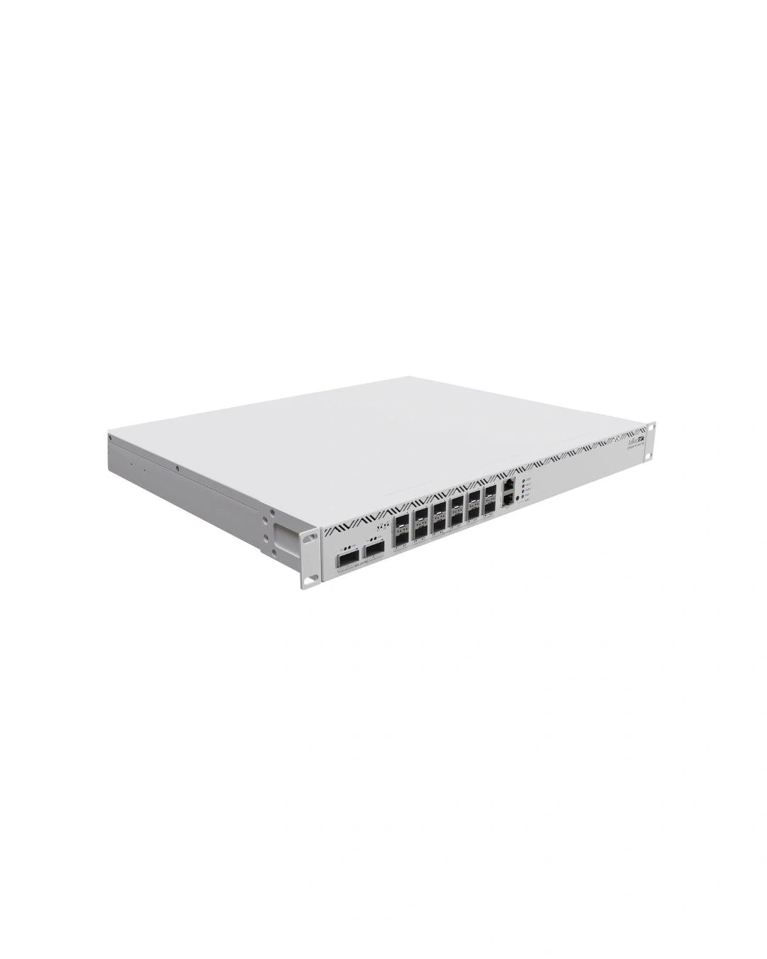 Router CCR2216 1U con CPU 16 núcleos, 16GB RAM, 14 SFP28 25G, 2 QSFP28 100G, 1 Gigabit y fuentes hot-swap. Core carrier-grade. - Gestion y Equipos (G&E)