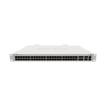 Switch Cloud Router 48 puertos Gigabit, 4 SFP+ 10G y 2 QSFP+ 40G. Equipo rack 1U con RouterOS para redes de alta densidad.