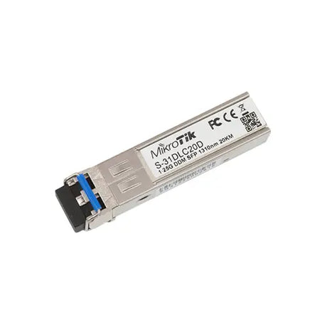 Módulo SFP 1.25G monomodo 1310 nm, doble LC, alcance hasta 20 km y DDM. Ideal para enlaces Gigabit por fibra. - Gestion y Equipos (G&E)