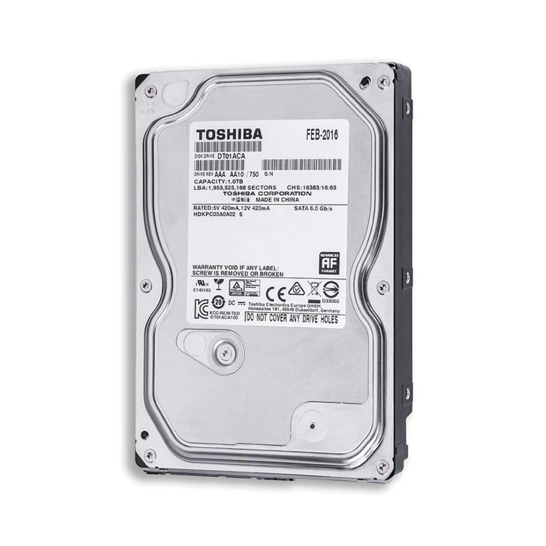661699-003 Toshiba 1TB 7.2RPM 6G 3.5" SATA HDD - Gestion y Equipos (G&E)
