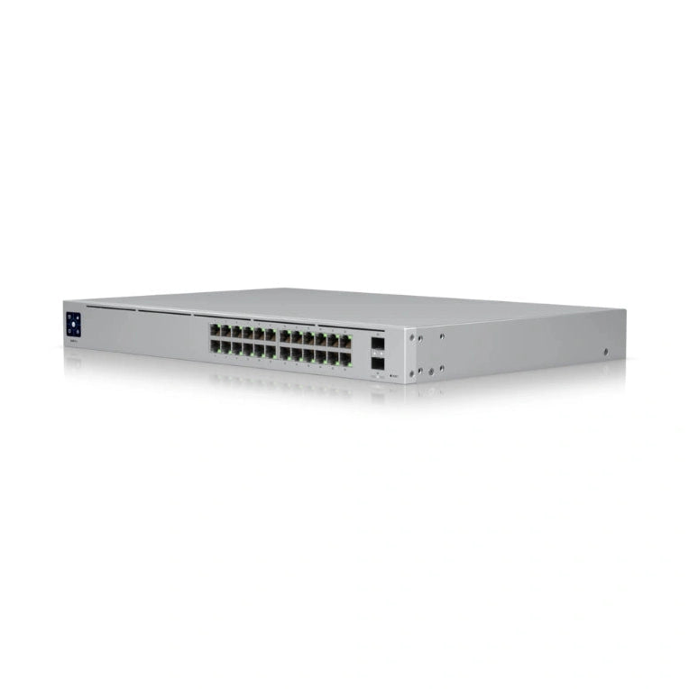 UniFi SWITCH 24Ports: (24) GbE (2)SFP+-10GbE L2/L3 Req: Cable Server 3200