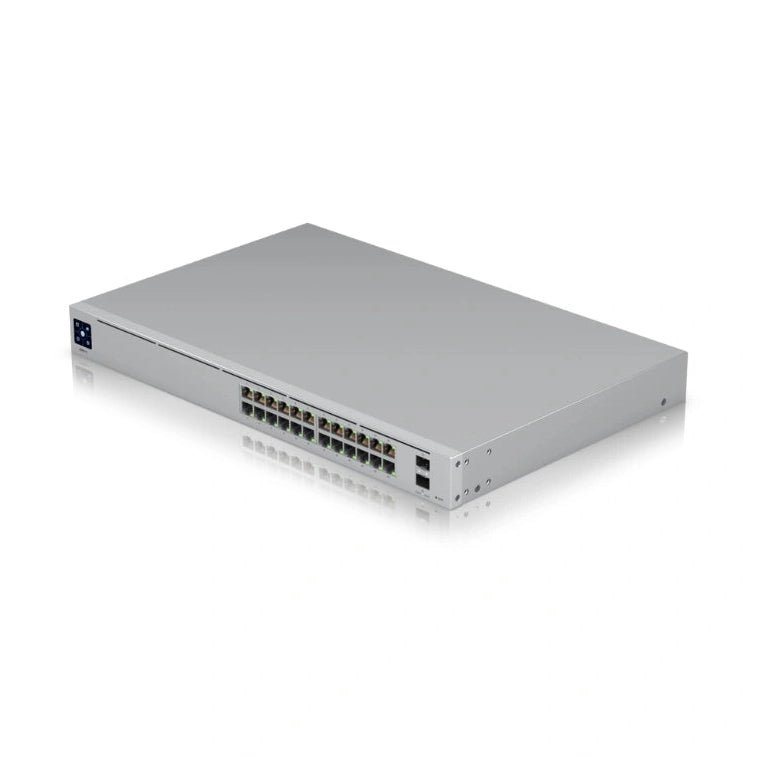 UniFi SWITCH 24Ports: (24) GbE (2)SFP+-10GbE L2/L3 Req: Cable Server 3200