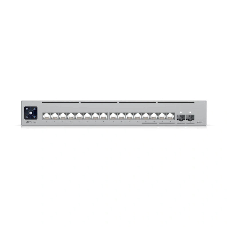 UniFi SWITCH 16Ports: (4) 2.5 GbE(12) GbE (2)SFP+10GbE L2/L3 Req: Cable Server 3200