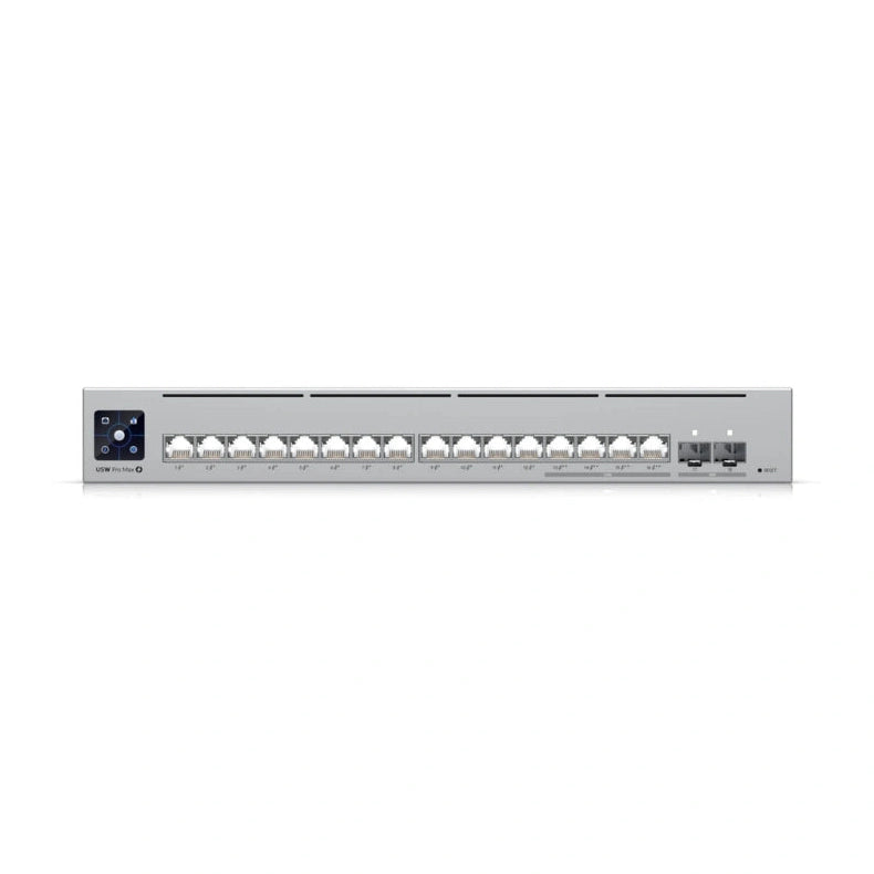UniFi SWITCH 210W 16Ports: (12)GbE PoE+ (4) 2.5 GbE PoE+(2)SFP+-10GbE L2/L3 Req: Cable Server 3200
