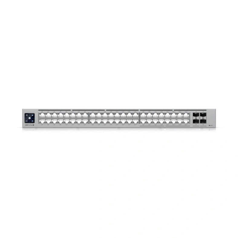 UniFi SWITCH 720W 48Ports:(24) GbE PoE+ (8)2.5 GbE PoE++ (8)2.5GbE PoE+ (8) GbE PoE++ (4) SFP+ 10 GbE L2/L3 Req: Cable Server 3200