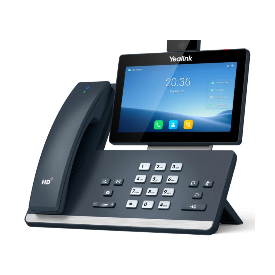 Yealink Teléfono IP multimedia con cámara HD desmontable.